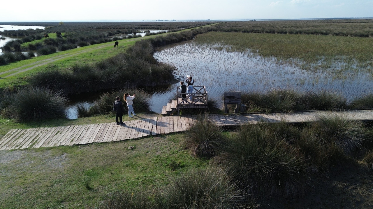 Kuş Cenneti'ne ziyaretçi akını
