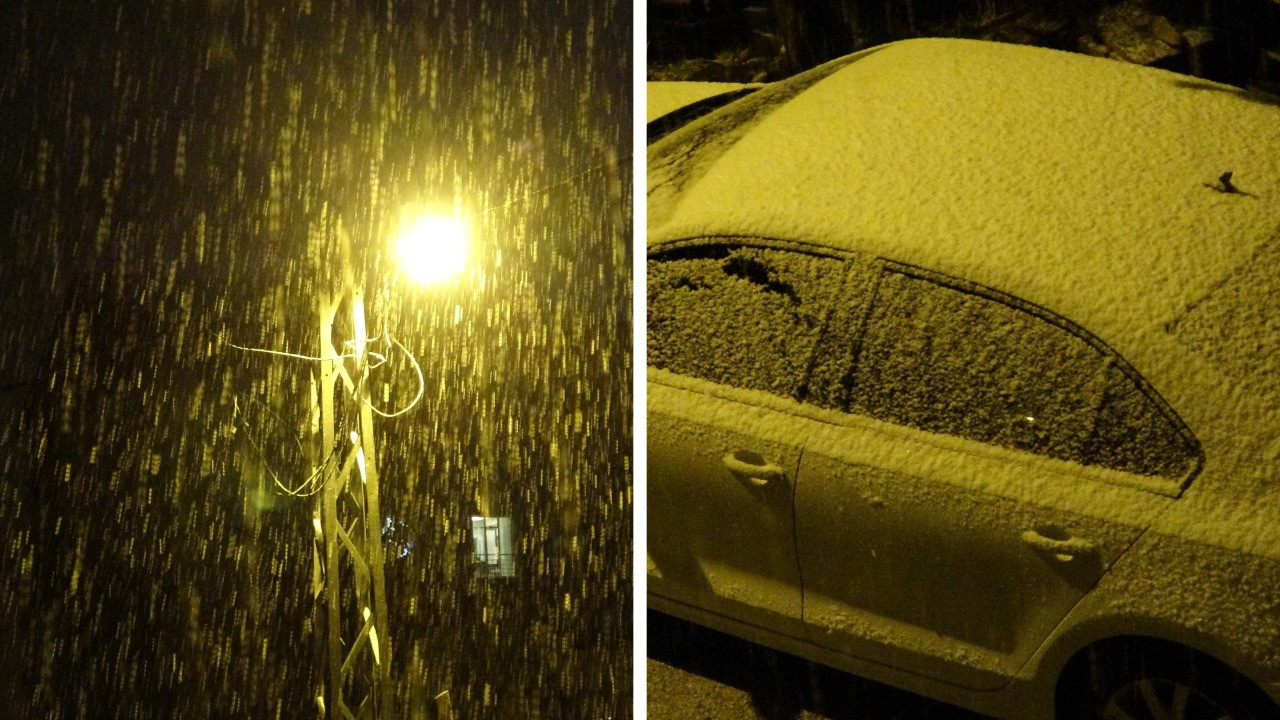 Günlerdir bekleniyordu: Kar yağışı başladı