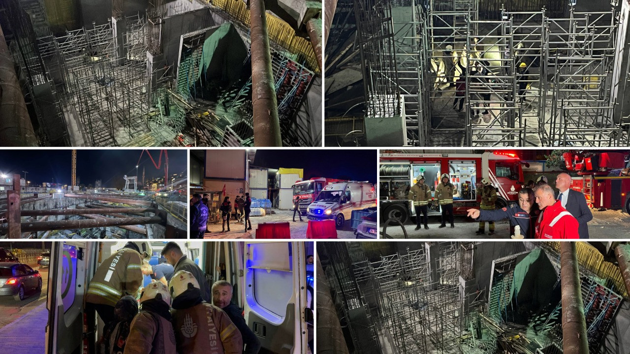 İstanbul'da metro inşaatında çökme: Bir işçi hayatını kaybetti