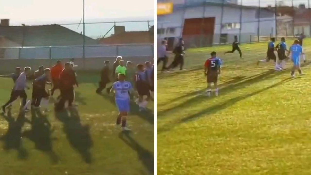 Taraftarlar futbolculara saldırmaya kalktı, maç tatil edildi