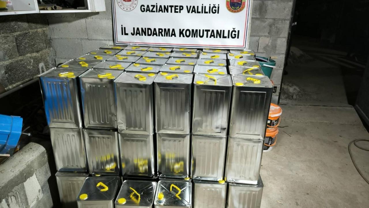 Gaziantep'te 500 bin TL değerinde sahte zeytinyağı ele geçirildi