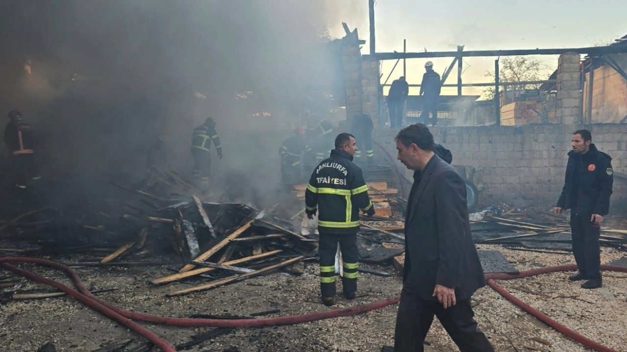 Şanlıurfa'da iş yerinde korkutan yangın