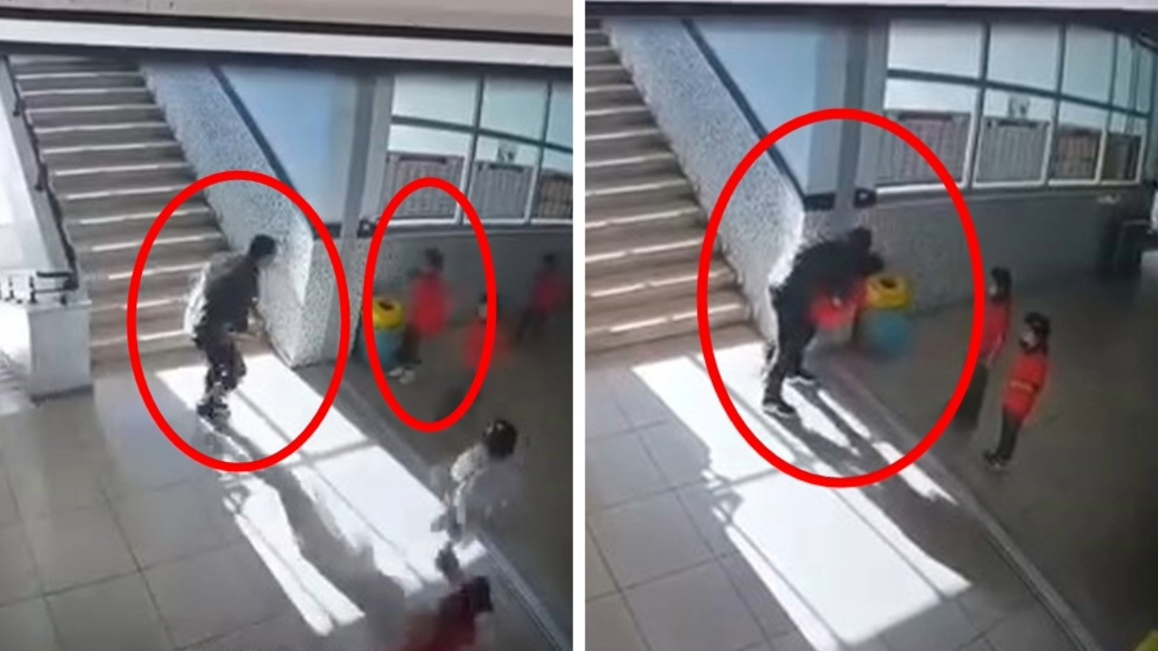 Boğazına yiyecek kaçan öğrenciyi son anda kurtardı