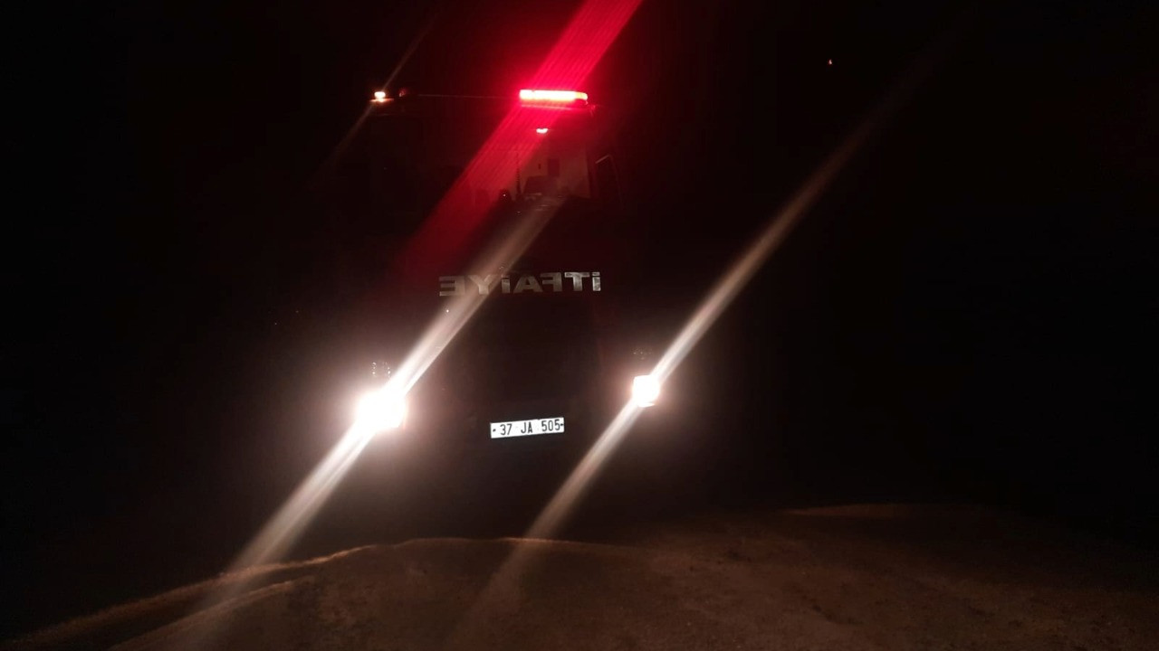 Orman yangını 1 saatte söndürüldü