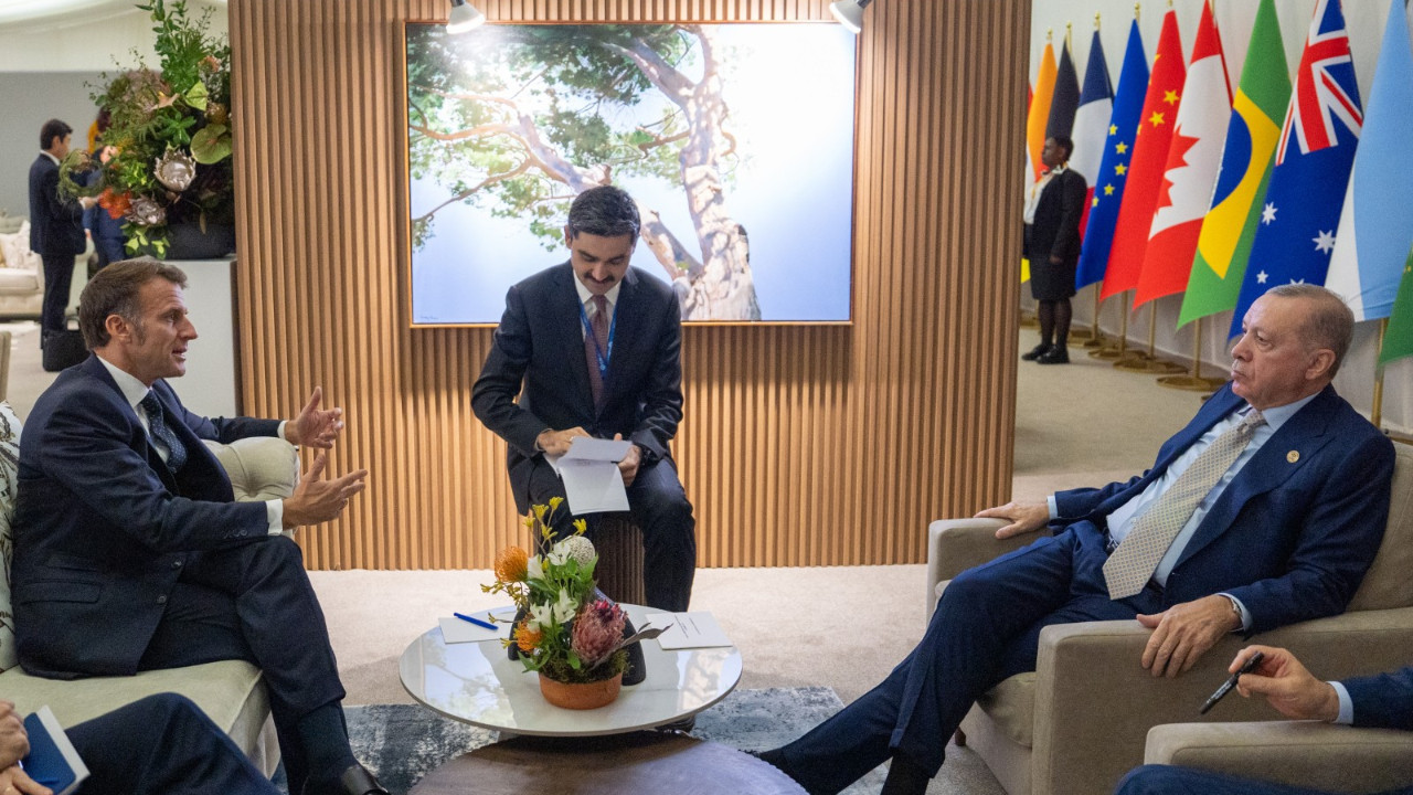 Erdoğan, Macron'la görüştü: Gayretimiz sürecek