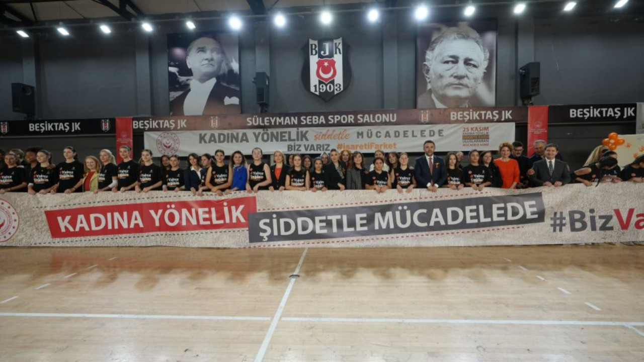 Beşiktaş'tan Kadına Yönelik Şiddete Karşı Uluslararası Mücadele Günü etkinliği