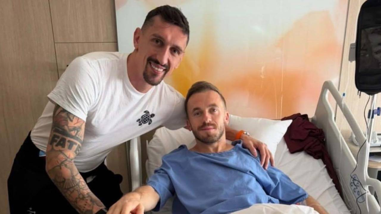 Stefan Savic’ten Edin Visca’ya ziyaret