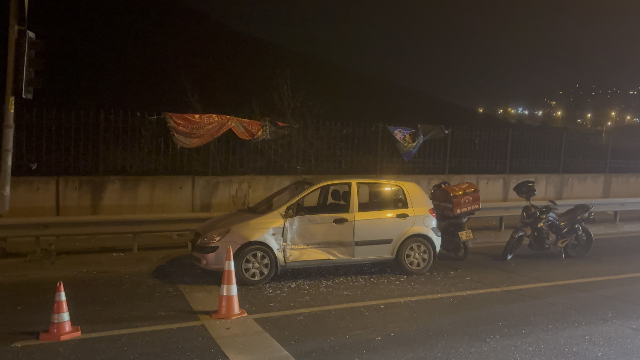 Maltepe’de 4 araç birbirine girdi: Yaralılar var