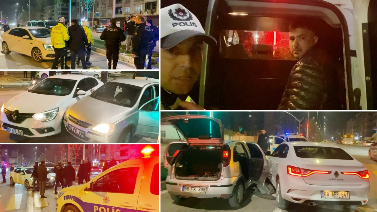 Alkollü sürücü emniyet müdürünün makam aracına çarptı