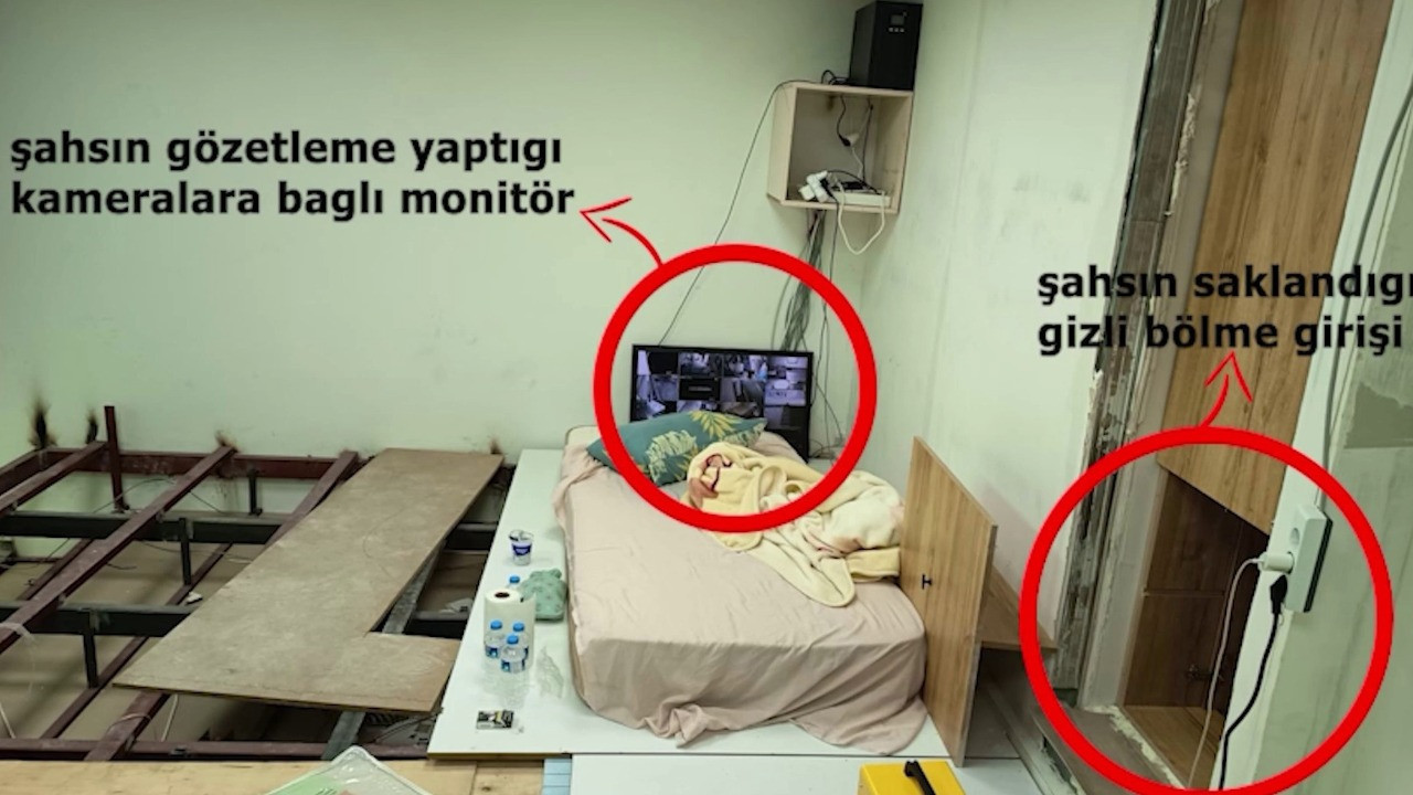 Kendi yaptığı gizli odada saklandı, polisten kaçamadı
