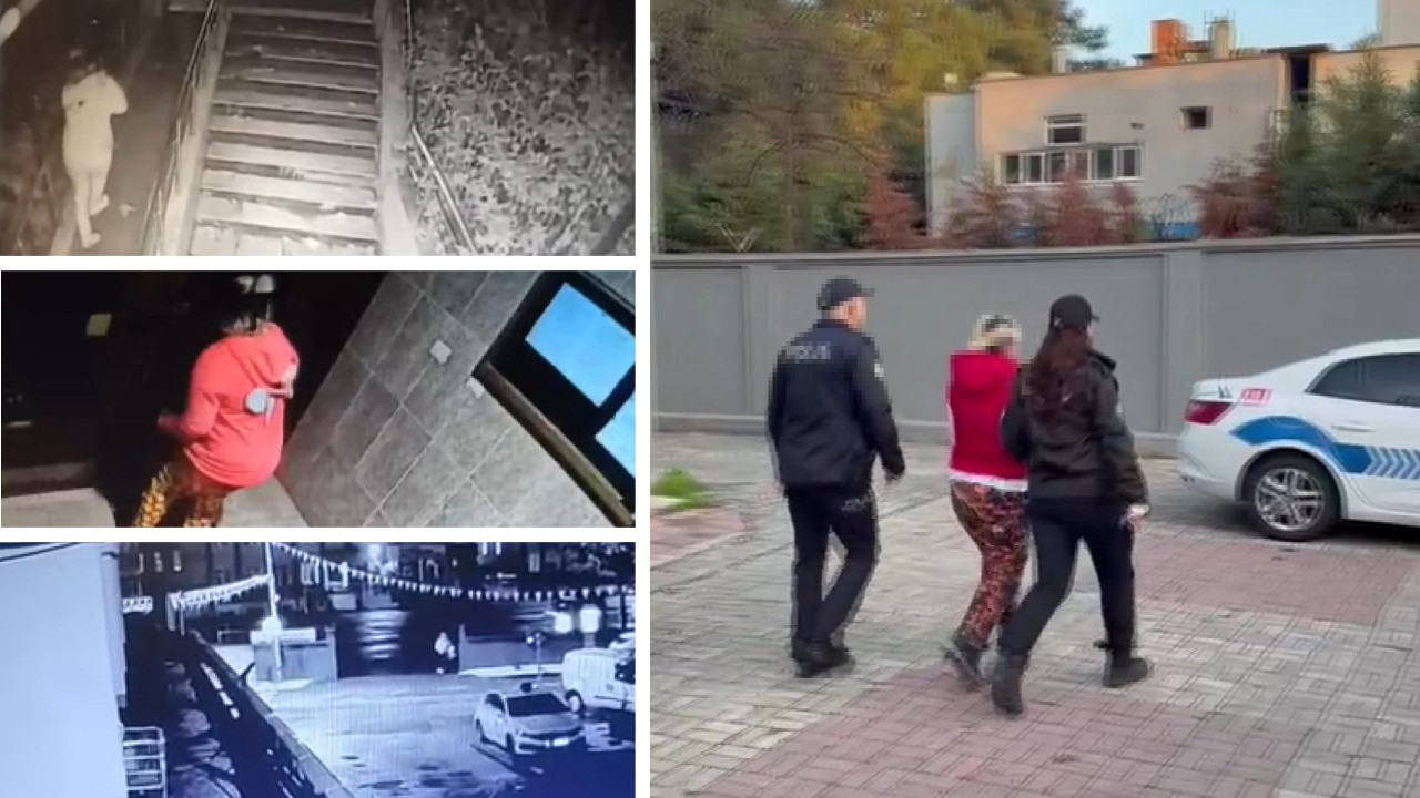 İki araç, bir güvenlik kulübesi ve bir büfe aynı kadın tarafından kundaklandı