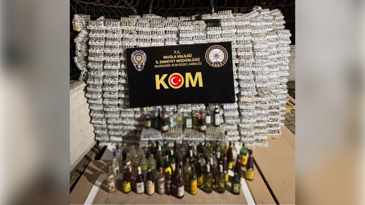 Otelden 100 bini aşkın kaçak içki şişesi çıktı