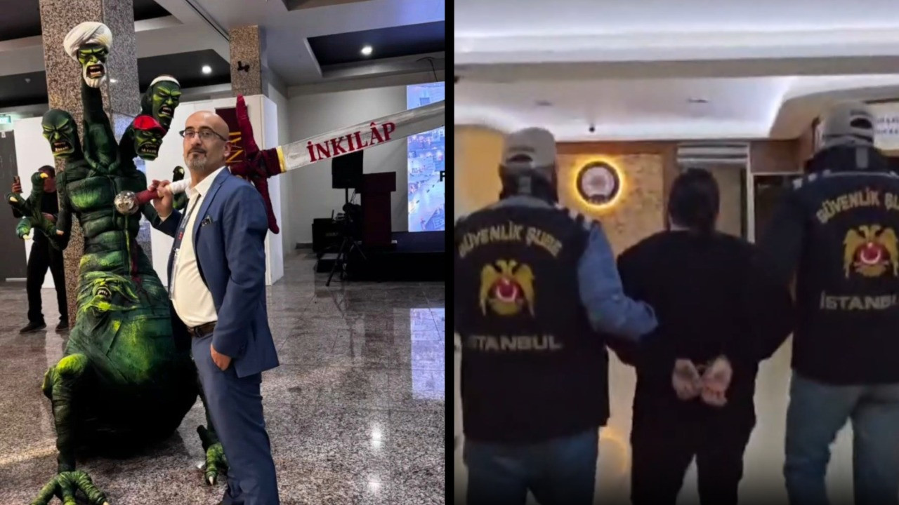 Heykel gözaltısı: Yapanı da sergileyeni de aldılar