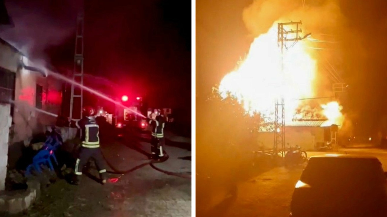 Osmaniye’de dehşet anları: Ev cephanelik gibi patladı