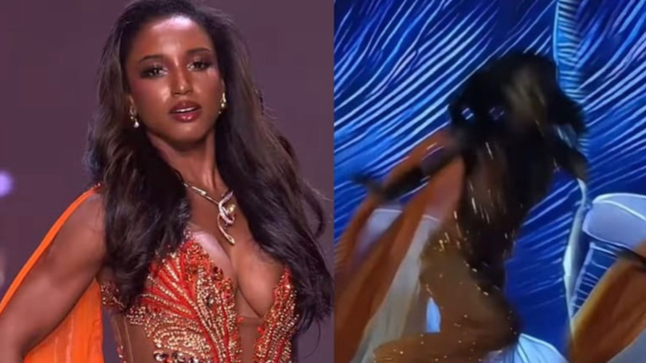 Sahneden düşen güzel mankenin sağlık durumu hakkında açıklama