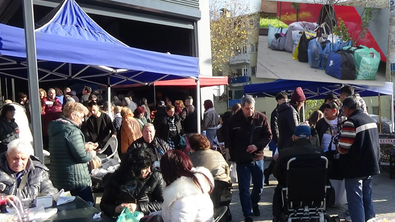 Akın akın geldiler, çantalarını doldurup gittiler