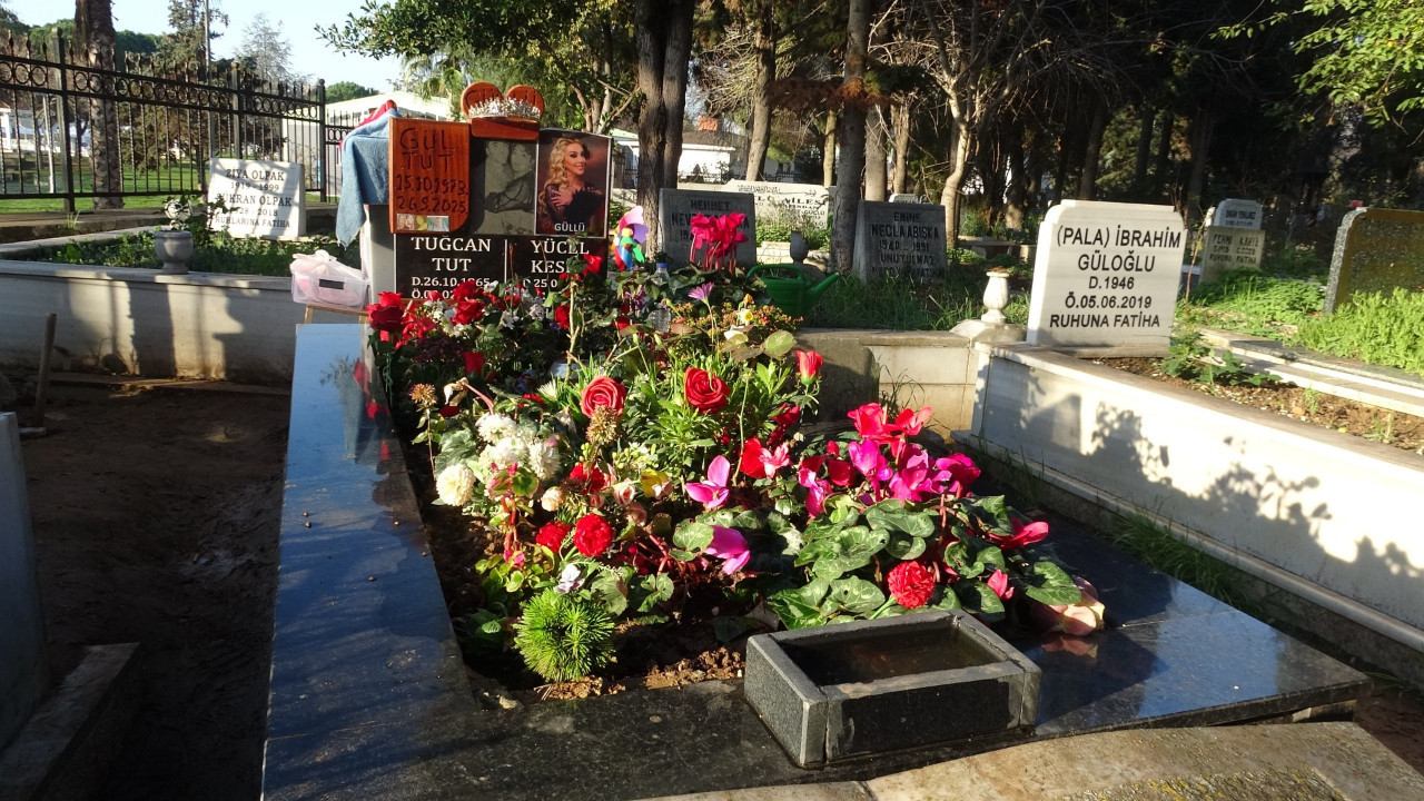 Güllü'nün mezarı gül bahçesine döndü