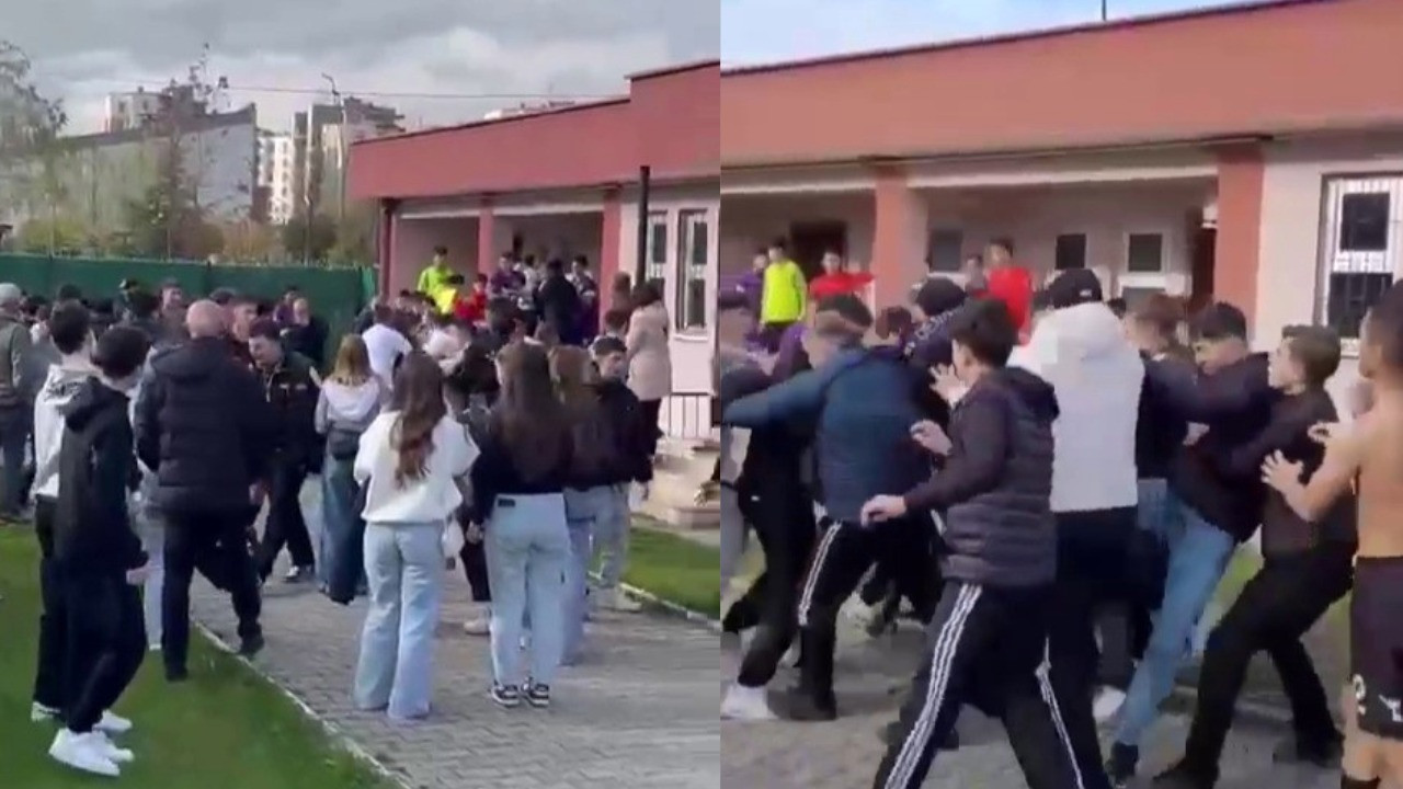 Öğrencilerden öğretmene şiddete tepki