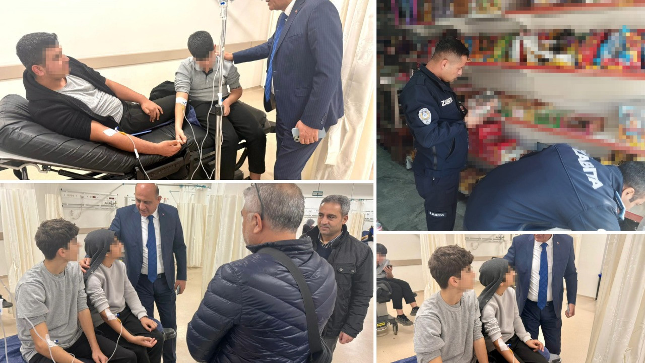 Marketten aldıkları çikolatadan yiyen 10 öğrenci hastanelik oldu