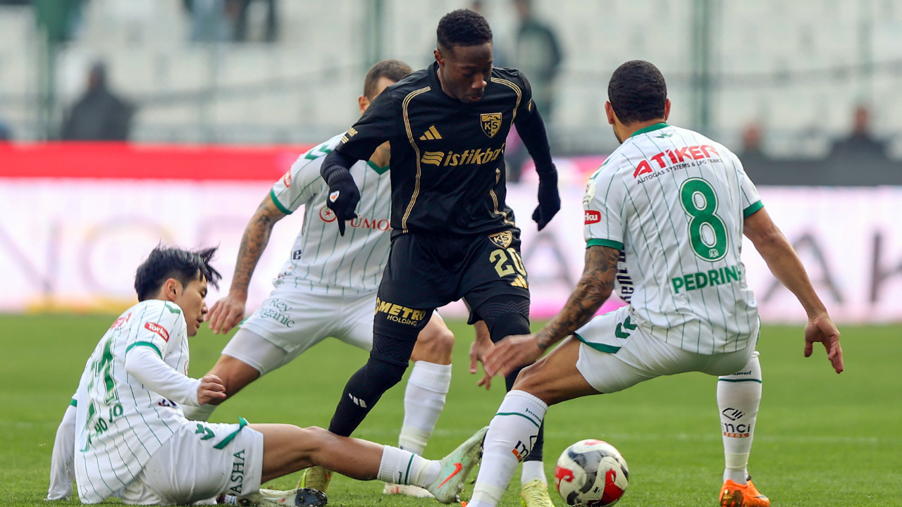 Kayserispor, Konyaspor'u 90+3'te yıktı: 1-1