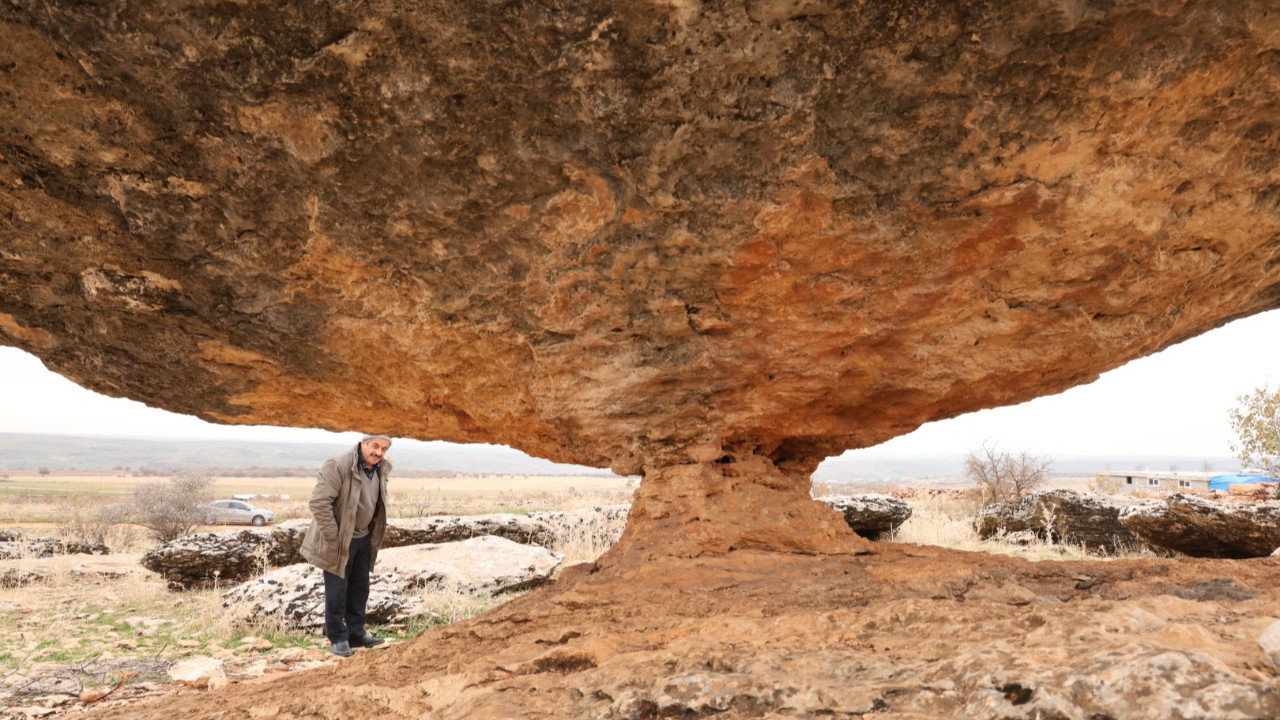 Diyarbakır'da 6 milyon yıllık “mantar kaya” bulund…