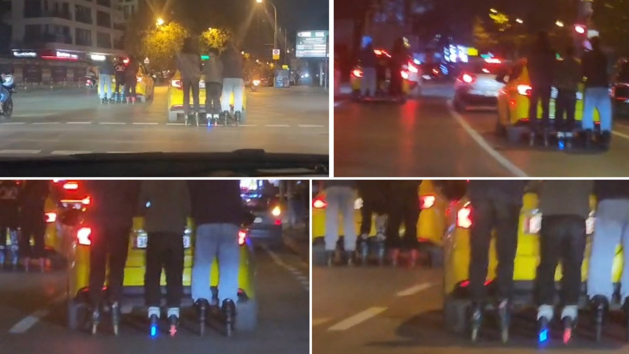 Patenli gençlerin tehlikeli yolculuğu kamerada