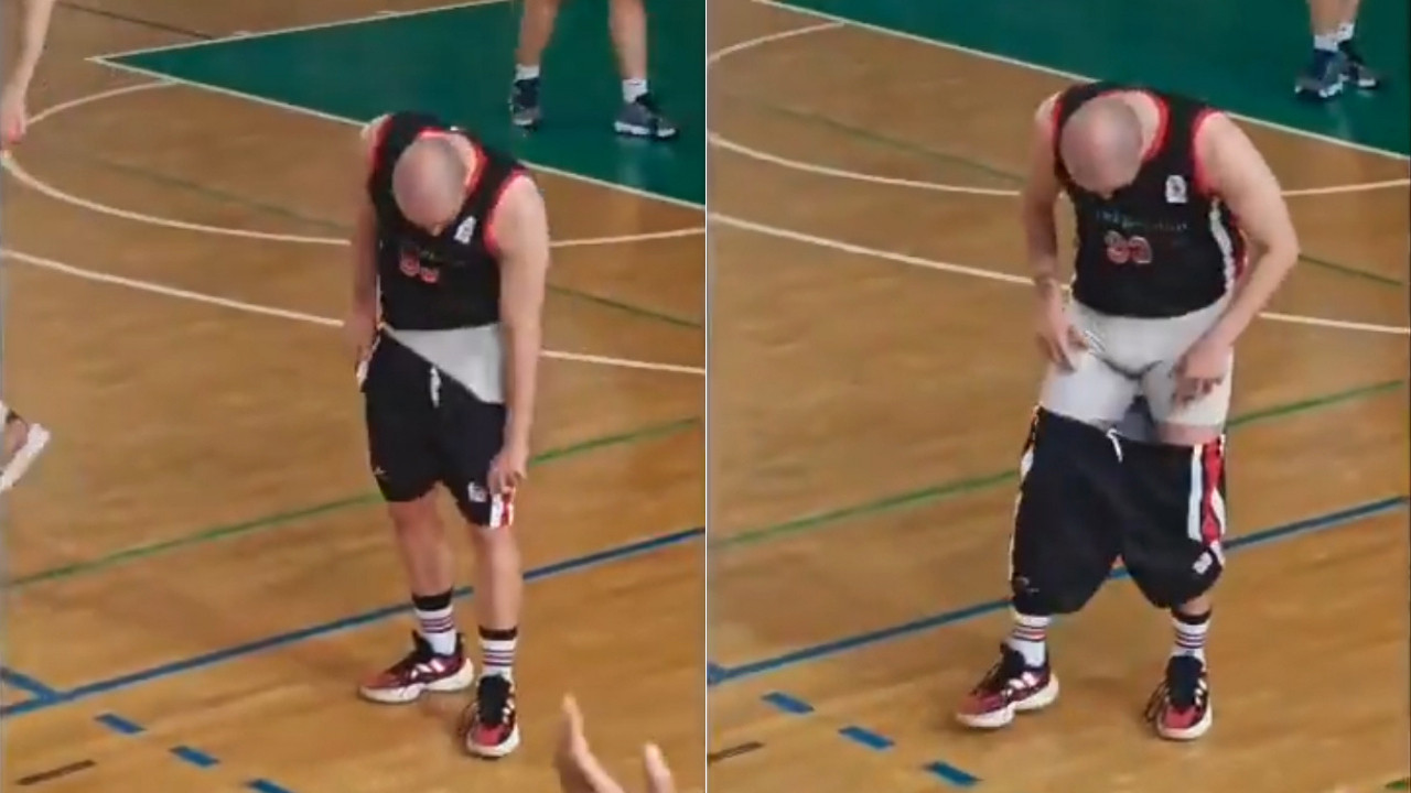 Oğulcan Sevim şortunu indirdi, maçta kaos çıktı