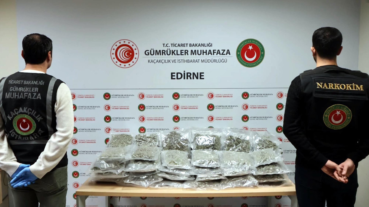 Kapıkule'de 22 kilo esrar yakalandı