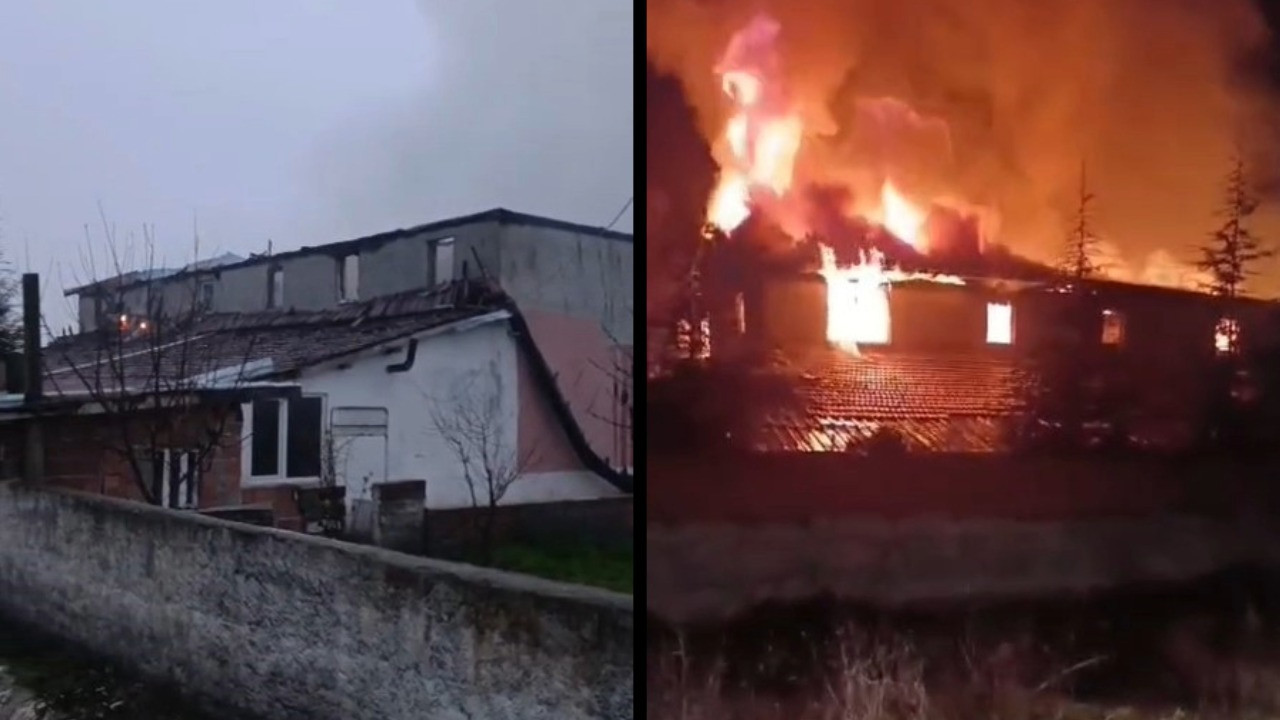 Köydeki eğlence mekanında yanarak can verdi