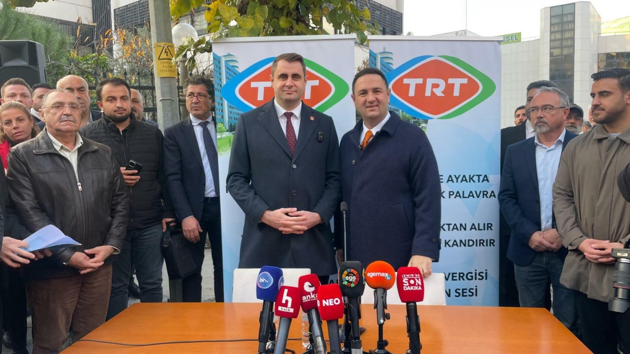 CHP’li Akdoğan TRT önünde 'canlı yayın' çağrısını yineledi