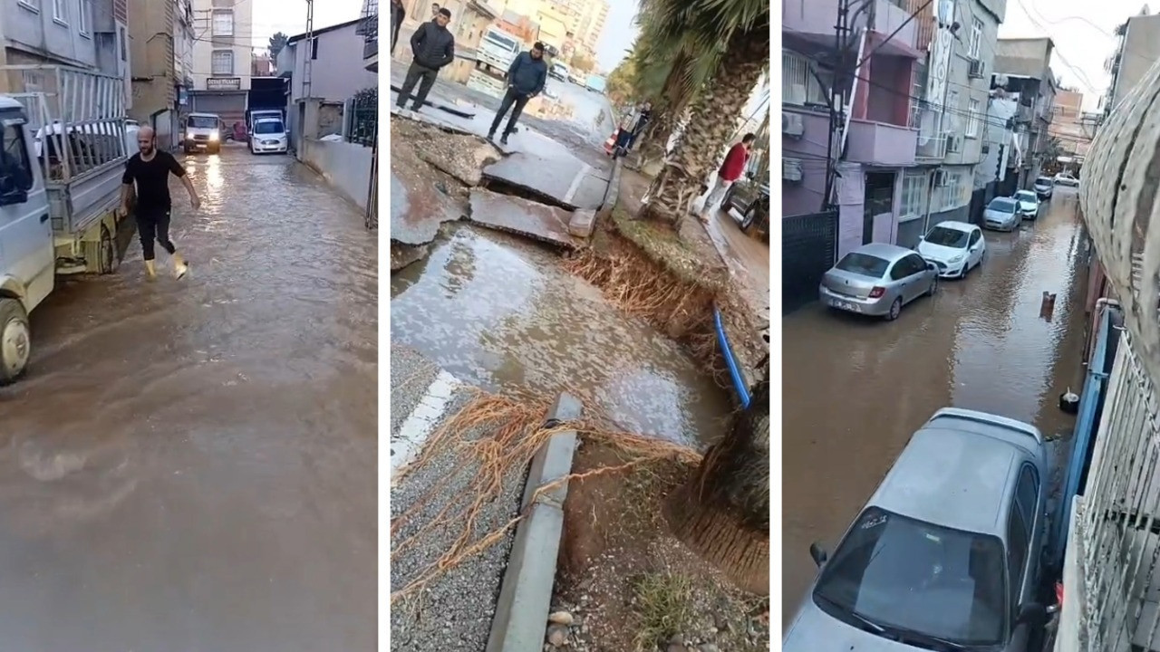 İçme suyu borusu patladı: 3 mahalle sular altında kaldı, yol çöktü
