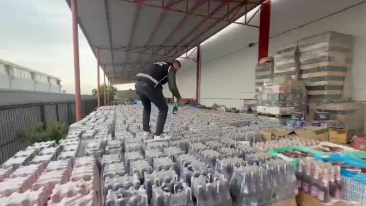 Yılbaşı öncesi dev operasyon: 91 bin 384 litre sahte içki ele geçirildi