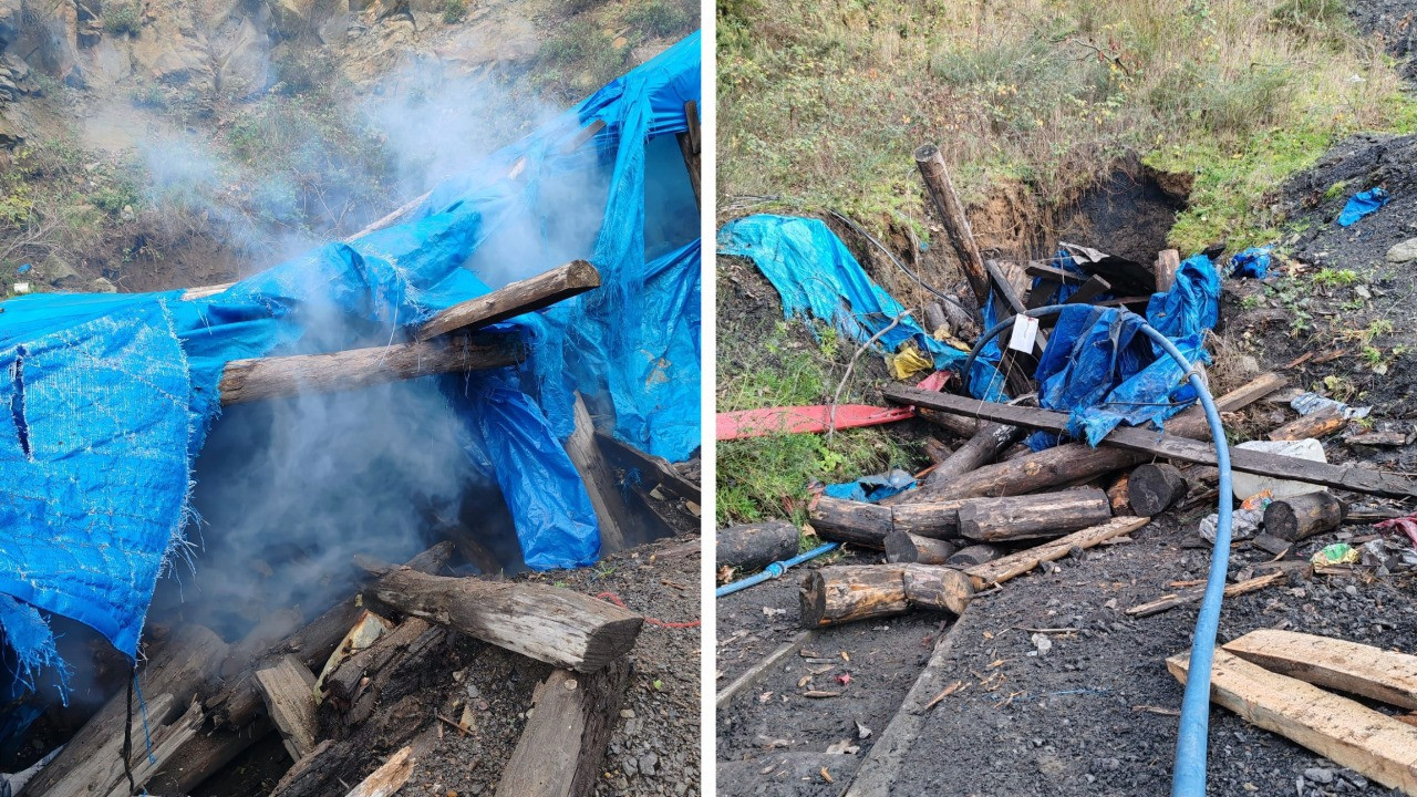 Zonguldak’ta 19 kaçak maden ocağı imha edildi