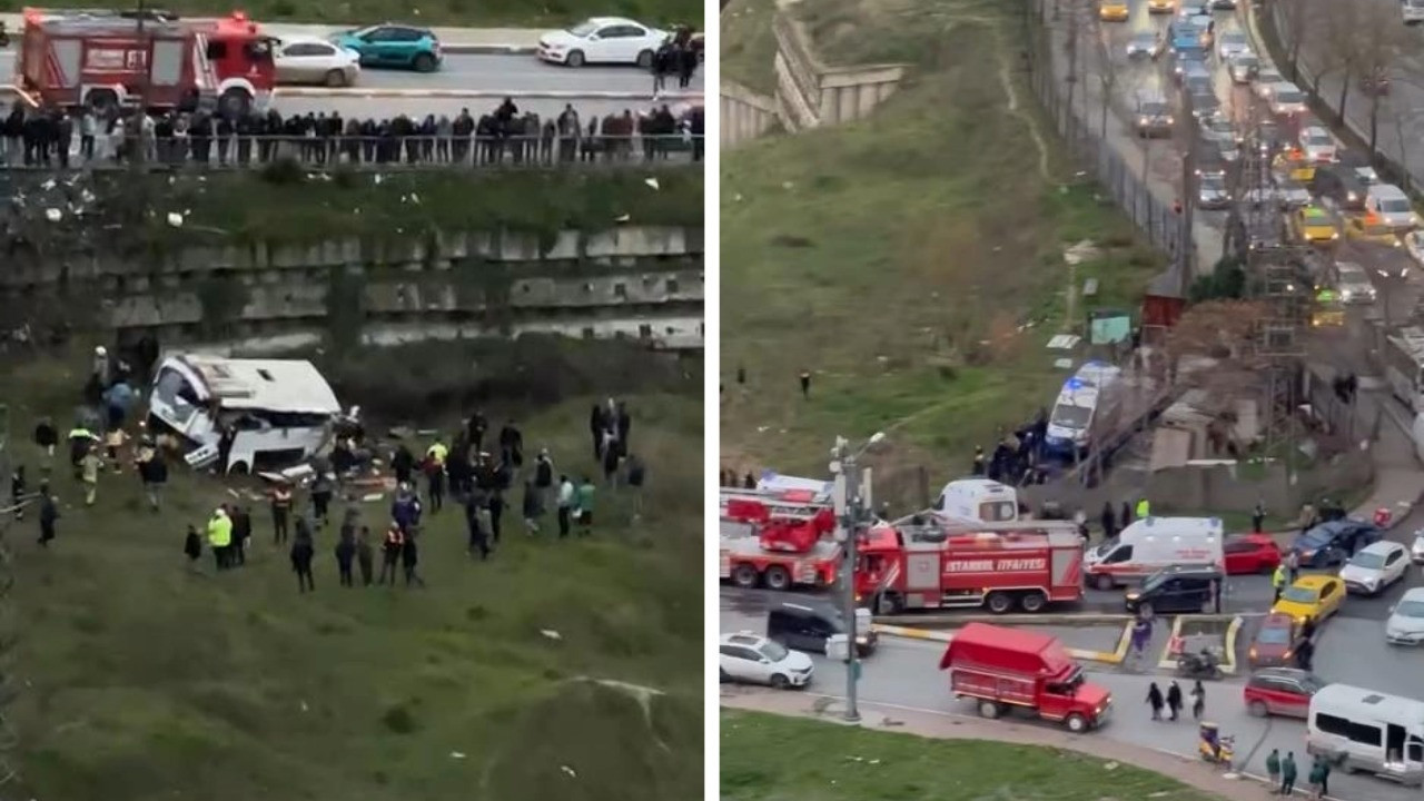 İstanbul'da otobüs şarampole yuvarlandı: Ölü ve yaralılar var