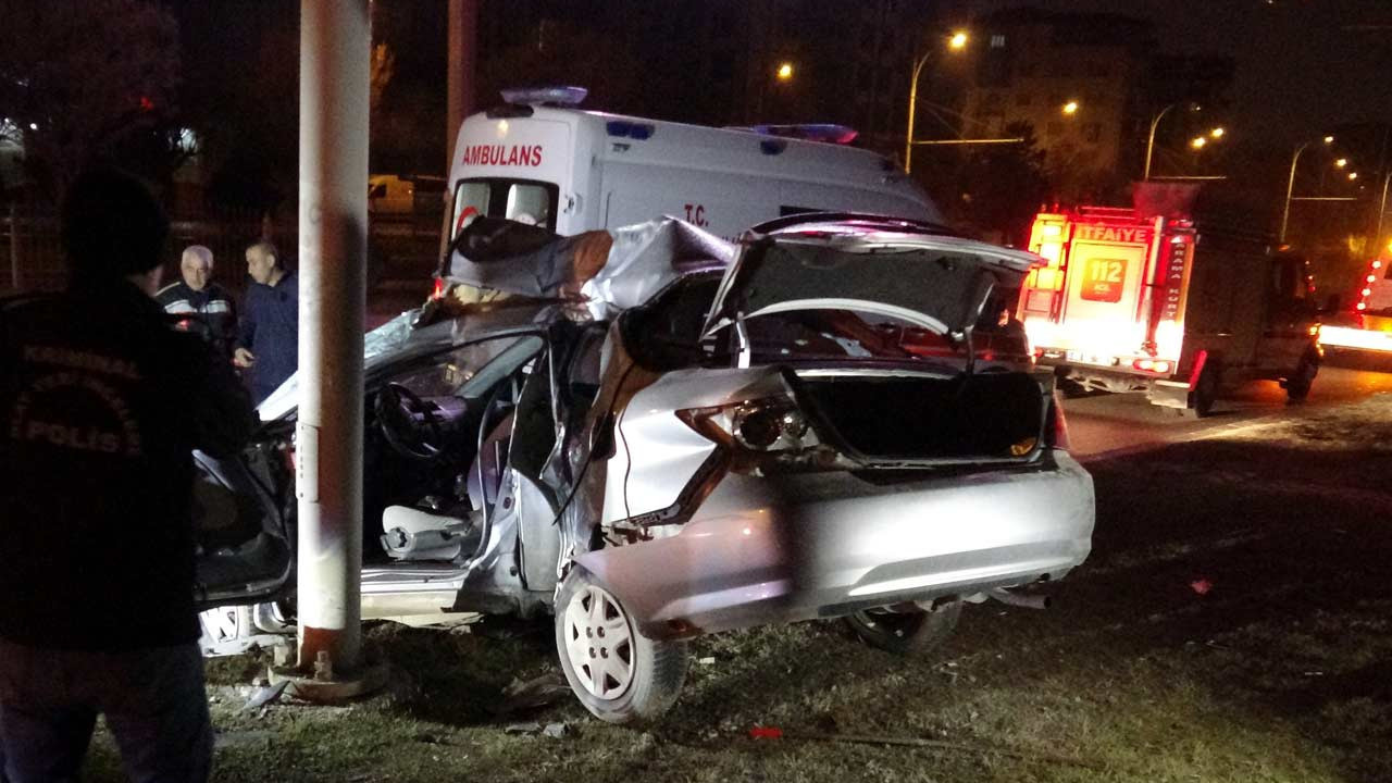 Malatya’da gece yarısı feci kaza: 1 ölü, 1 ağır yaralı
