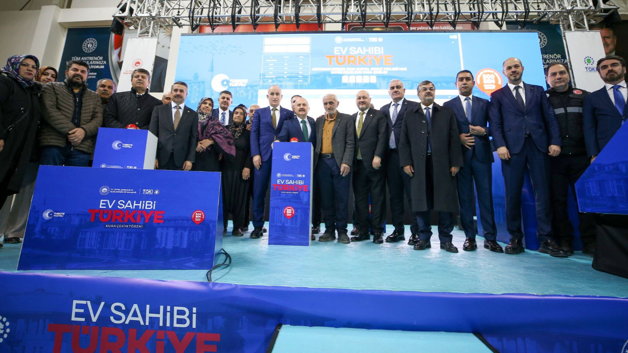 500 bin sosyal konut için kura çekimleri başladı