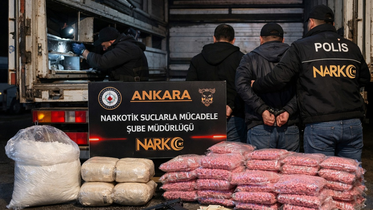 Uyuşturucu yüklü TIR'a operasyon: 2 gözaltı