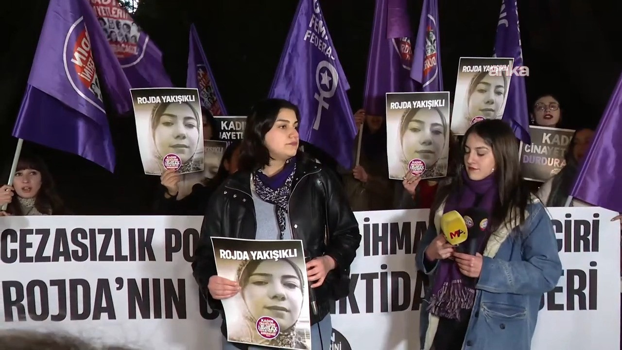 Kadın Cinayetlerini Durduracağız Platformu'ndan Meclis yakınında protesto