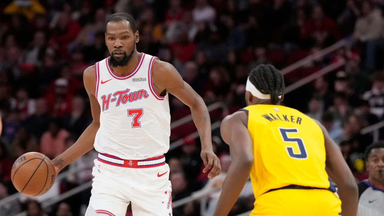 Kevin Durant, Alperen'in yokluğunda Houston'ı sırtladı: Galibiyete damga vurdu