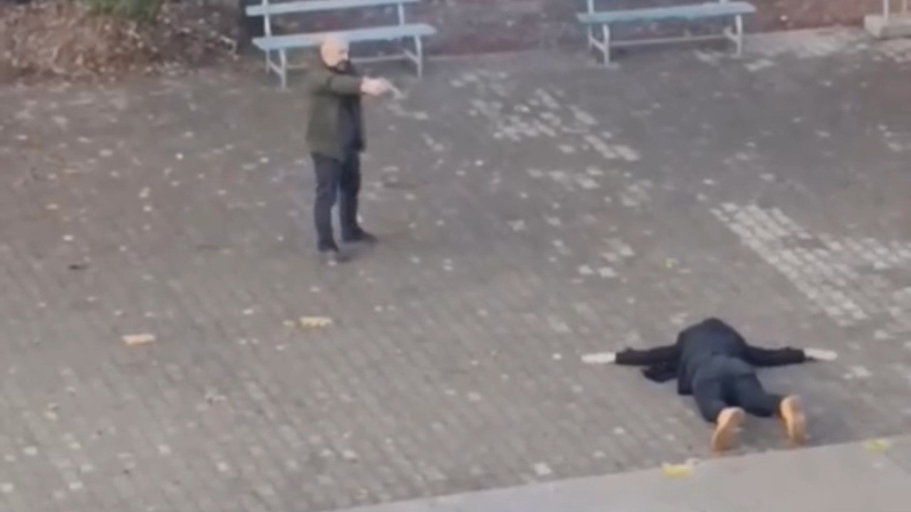 Okul bahçesindeki silahlı rehine krizinde baba serbest, tehdit eden tutuklandı
