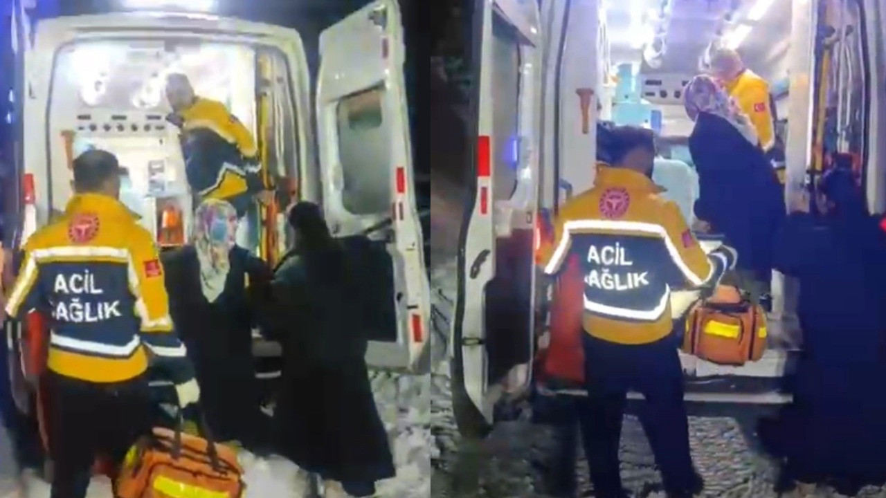 Yolu kapanan köyde doğum sancısı tuttu