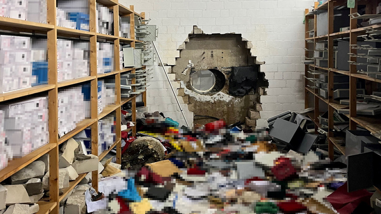 Duvar delip bankayı soydular: Yeni görüntüleri yayınlandı