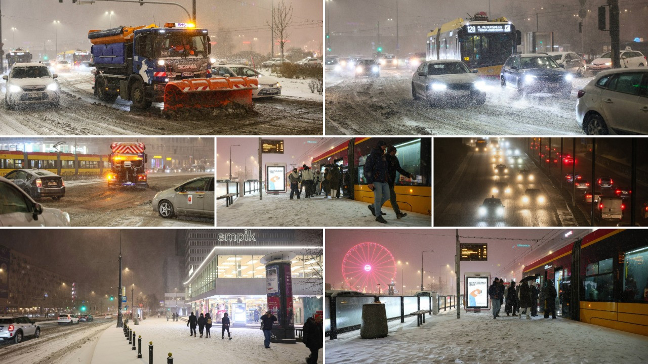 Polonya'da kar esareti: Yüzlerce araç yollarda kaldı