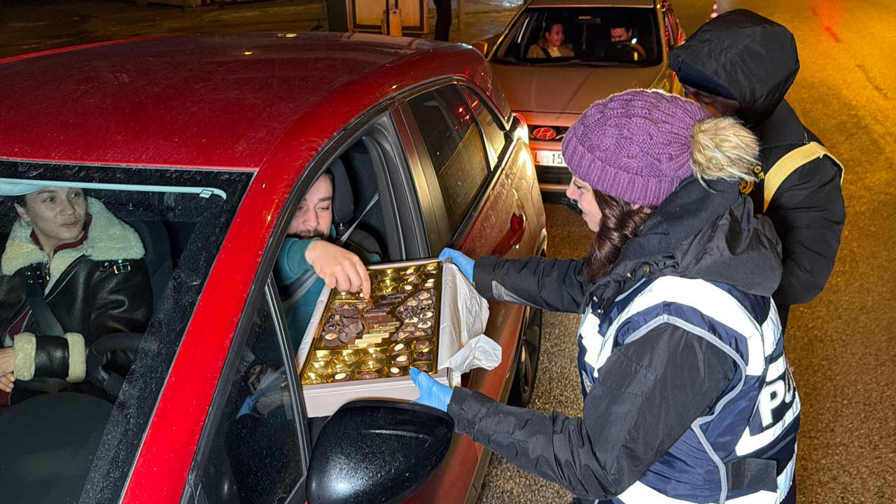 Düzce’de çikolatalı yeni yıl denetimi