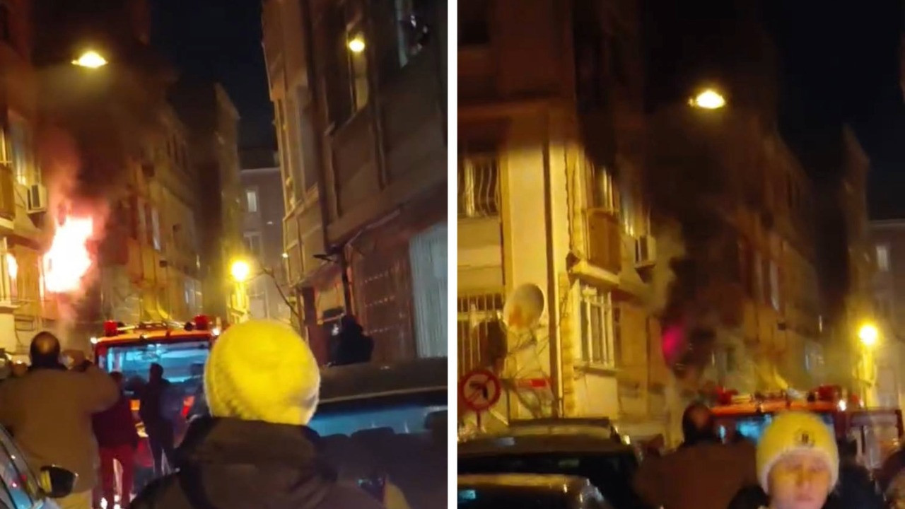 Fatih'te 5 katlı binada yangın: 6 kişi dumandan etkilendi