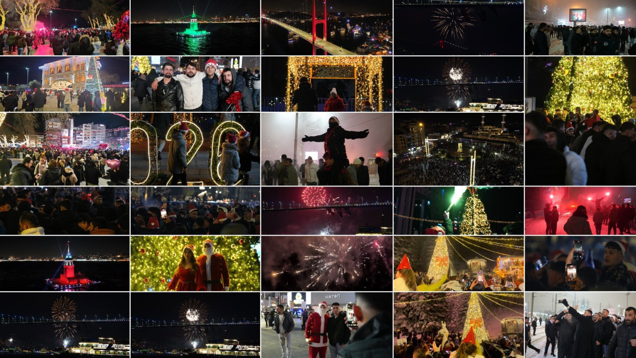 Türkiye’nin dört bir yanında yeni yıl coşkuyla karşılandı