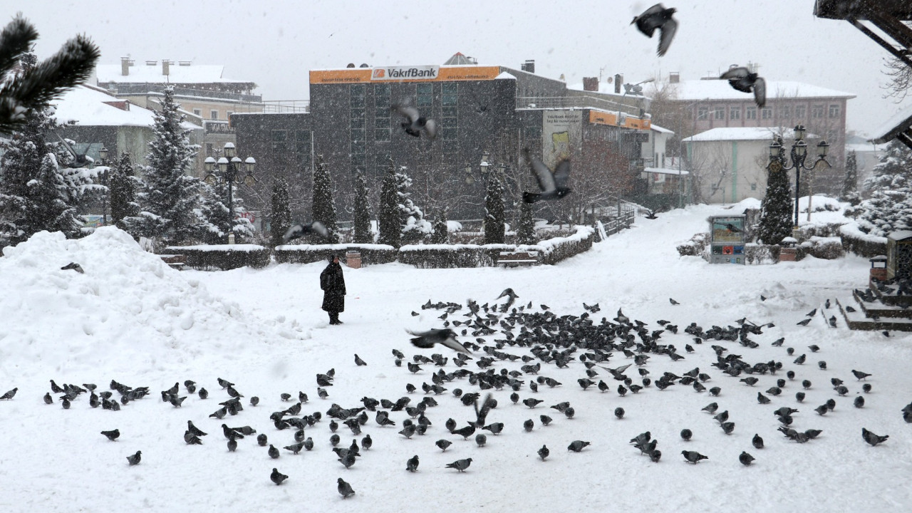 Yeni yılın ilk gününde kar yurdu sardı