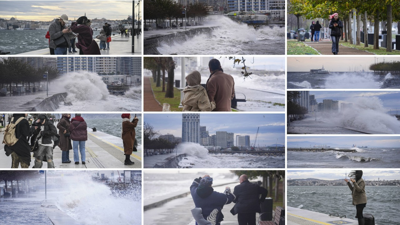 İstanbul'u lodos vurdu