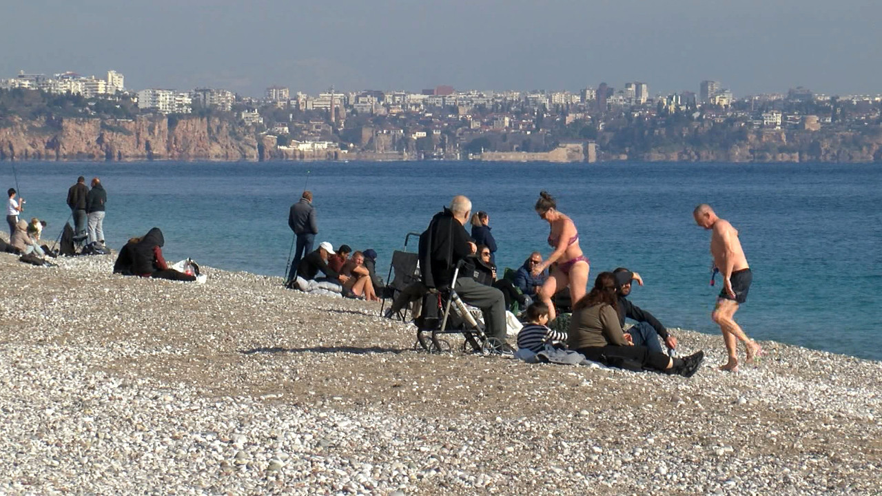Kış ortasında yaz manzaraları