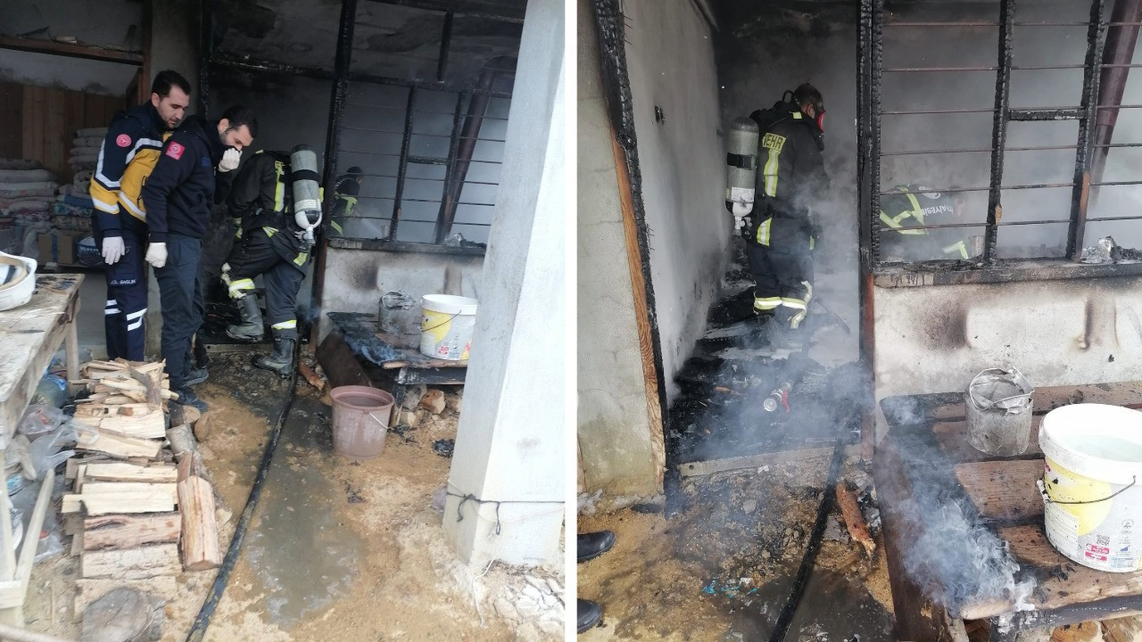 Yaşlı kadın yangında öldü